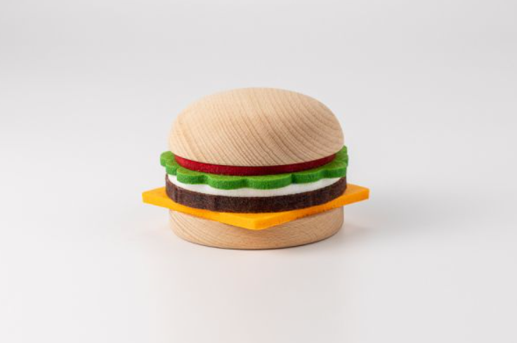 油彩『Burger Set』 Amazon.com: JA-RU Foodie Fusion Play Burger Deluxe Squishy Toy (6